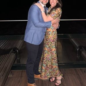 Saloni Bianca Silk Dress in Yuzu Prairie print